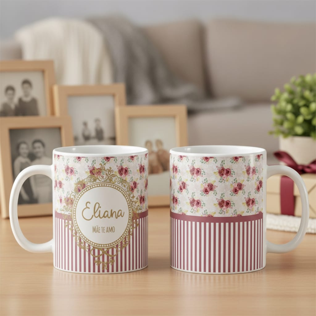 Caneca Avó Personalizada com Nome da Vovó Presente Feminino - Família (Avó)