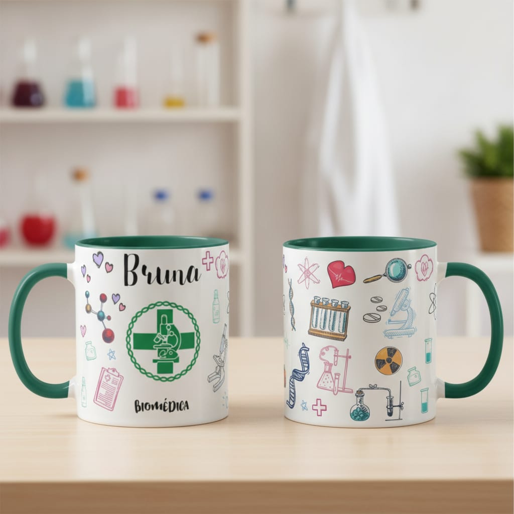 Caneca Biomedicina Perfeita Presentear Biomédicos - Profissões (Biomedico(a))