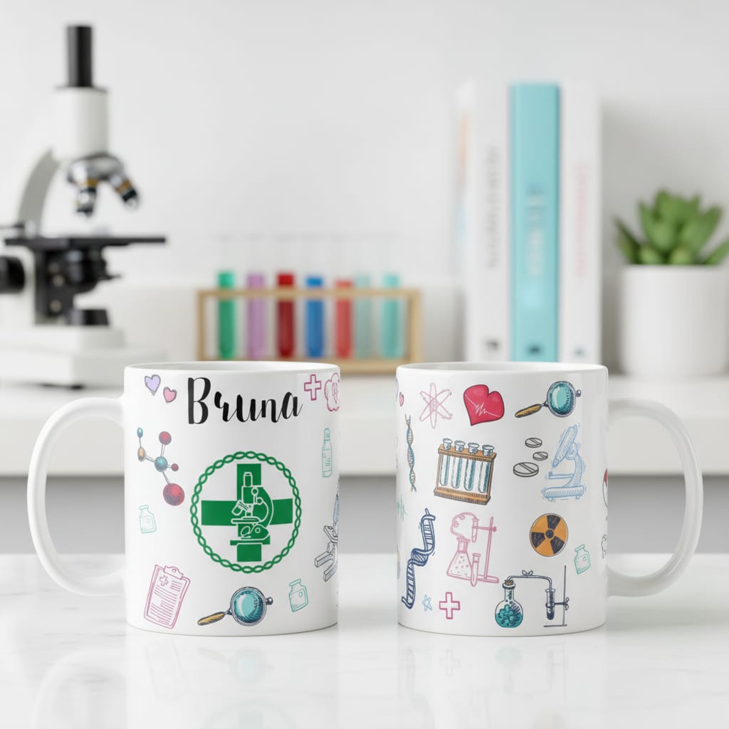 Caneca Biomedicina Presente Homem Profissão Biomédico - Profissões (Biomedico(a))