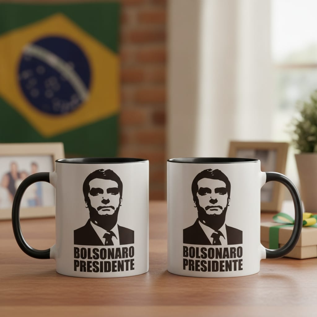 Caneca Bolsonaro Presidente 2022 Xícara Brasil Acima De Tudo - Outros (Bolsonaro Presidente)