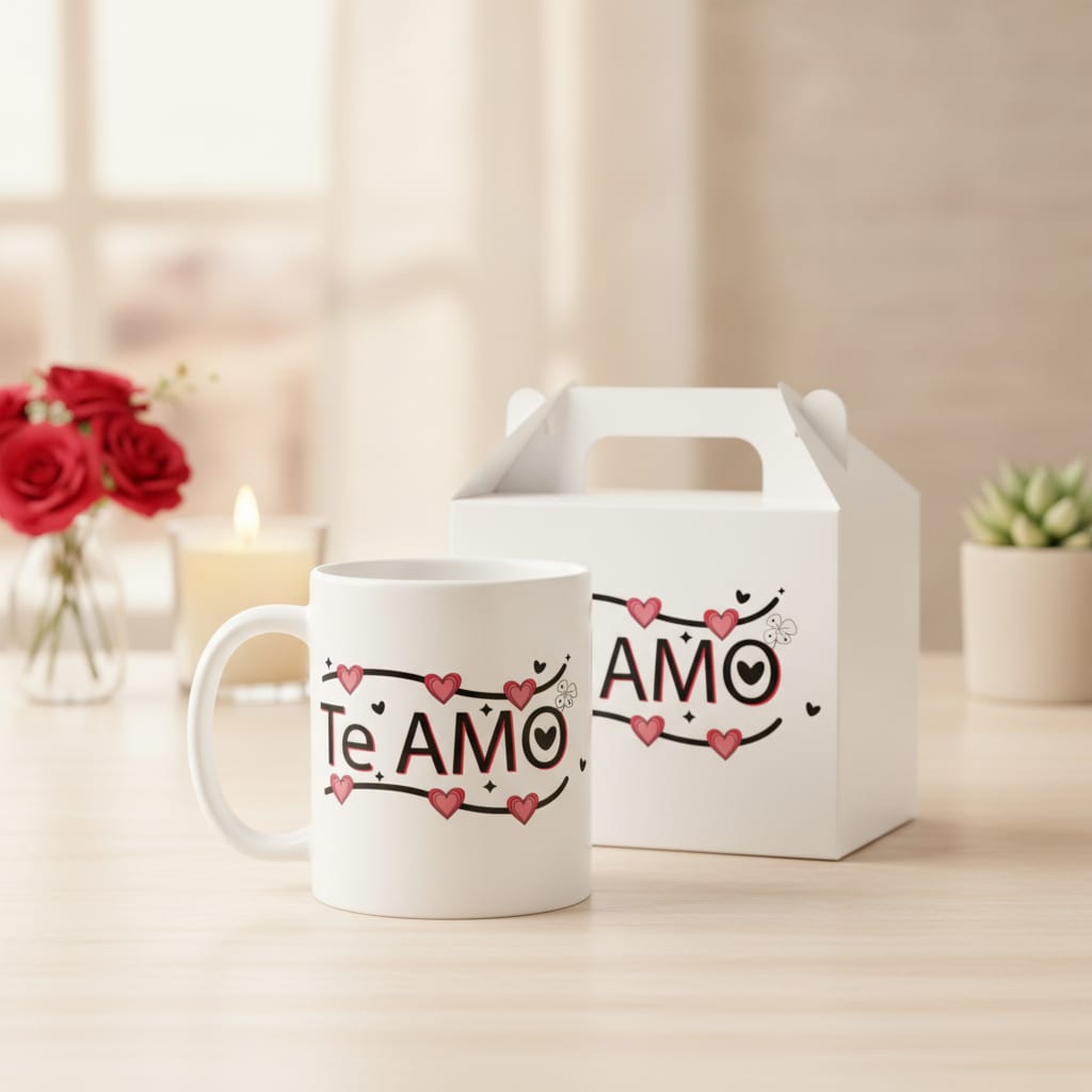 Caneca Cerâmica Presente Personalizado Casal Amor Te Amo - Outros (Casal)