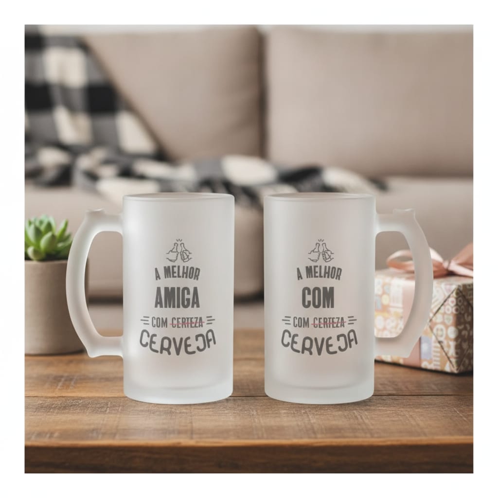 Caneca Cerveja Melhor AmigaCom Certeza - Outros (Amigo(a))