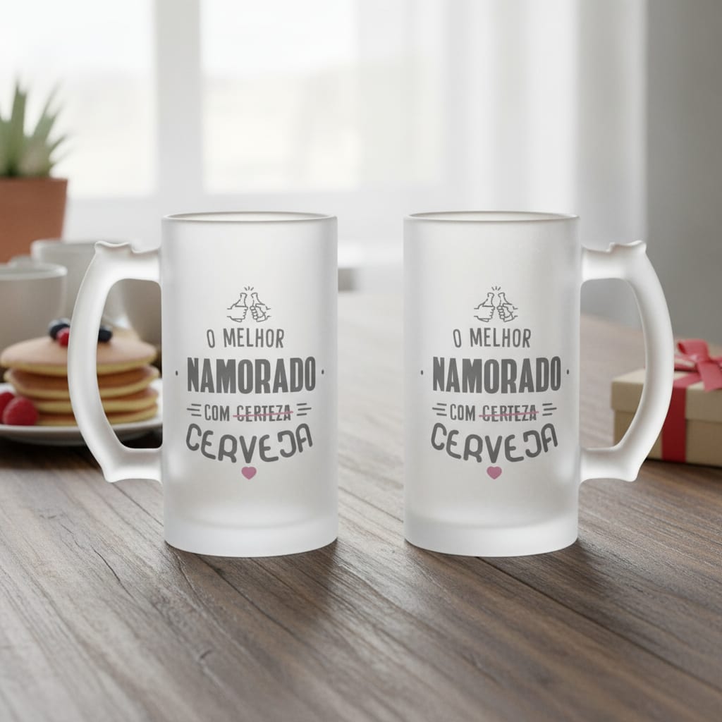 Caneca Cerveja Personalizada Namorado Humor Presente Casal - Outros (Casal)
