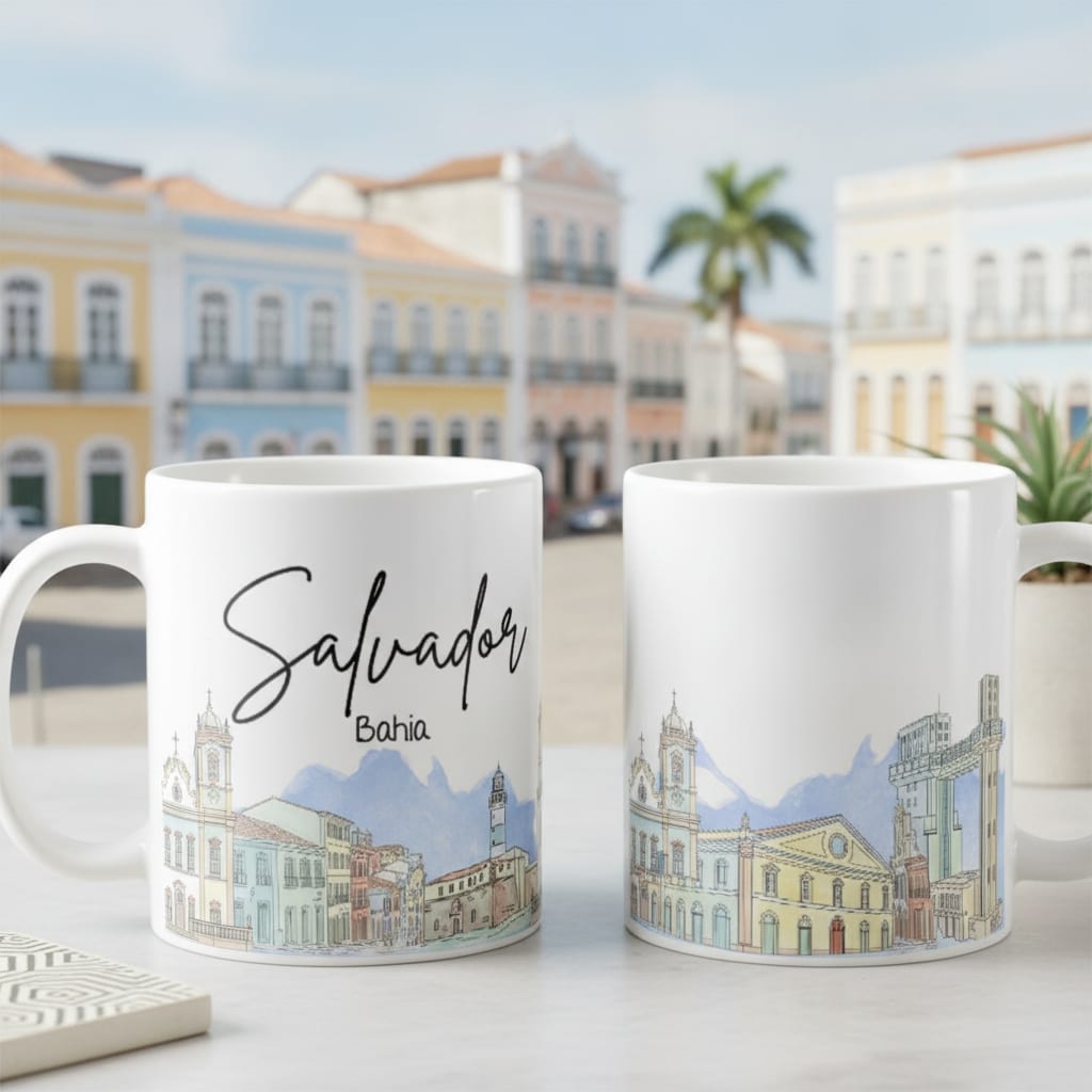 Caneca Cidade Salvador Lembrança Bahia - Outros (Salvador)