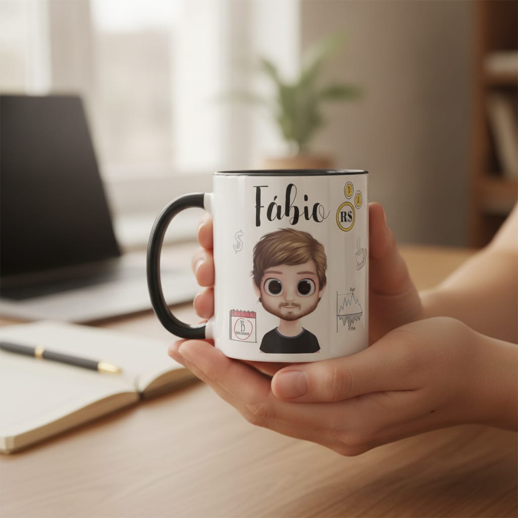 Caneca Contabilidade Presente Profissão Contador com Avatar