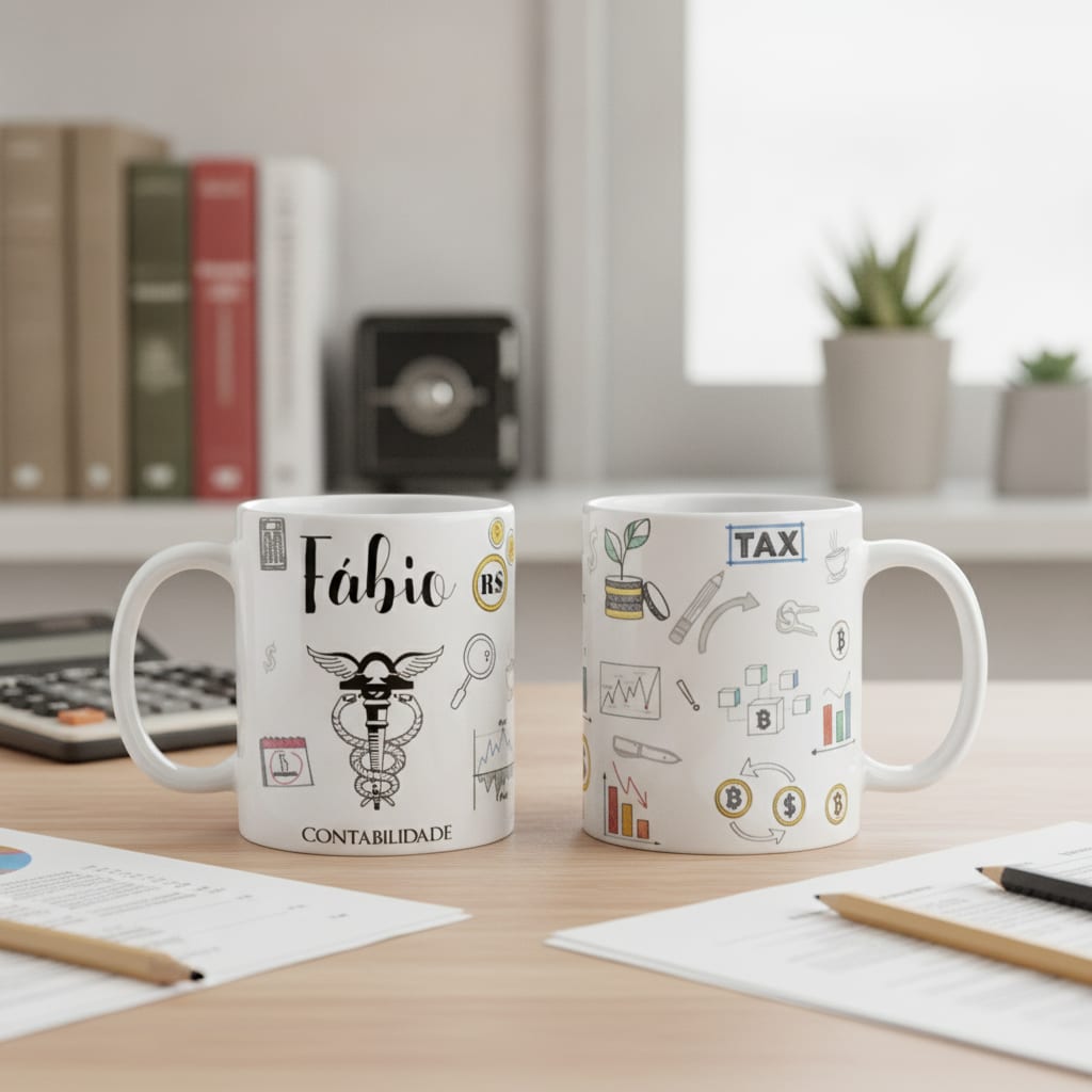 Caneca Contabilidade Profissão Presente Criativo de Contador