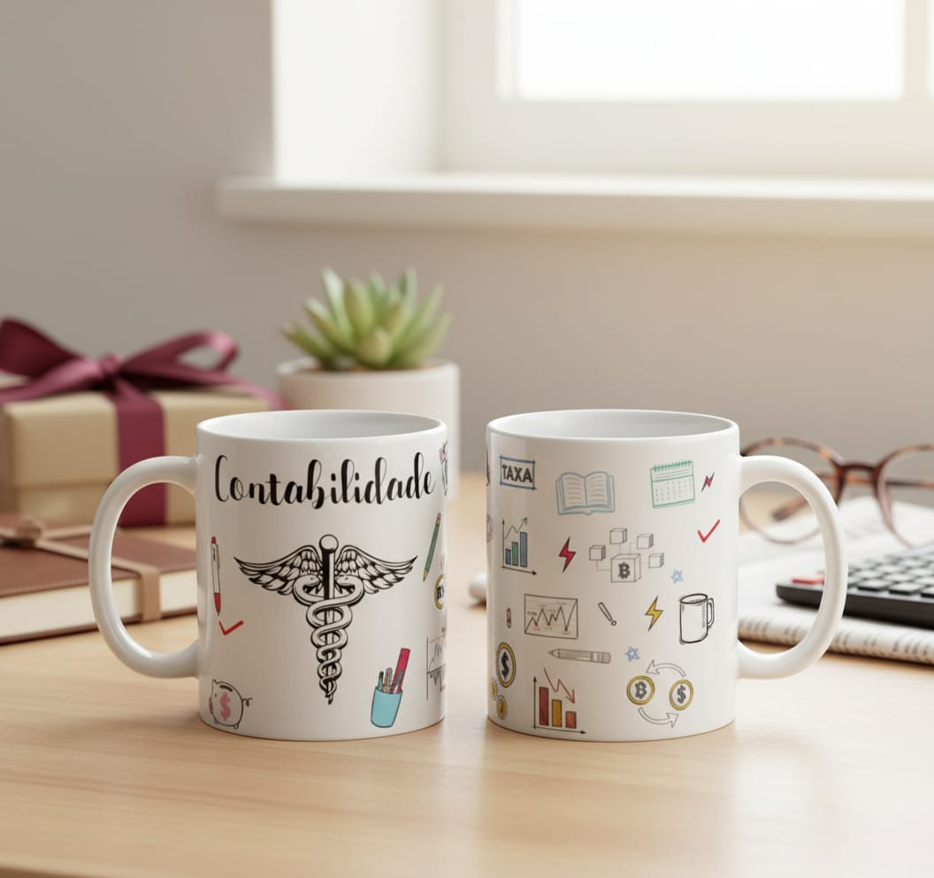 Caneca Contabilidade - Profissões (Contador(a))