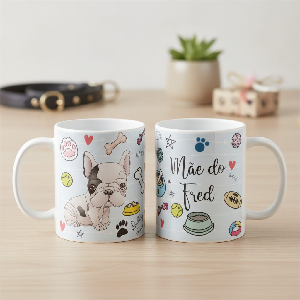 Caneca Criativa de Bulldog Frances Cachorro Mãe de Pet - Pet (Mãe)