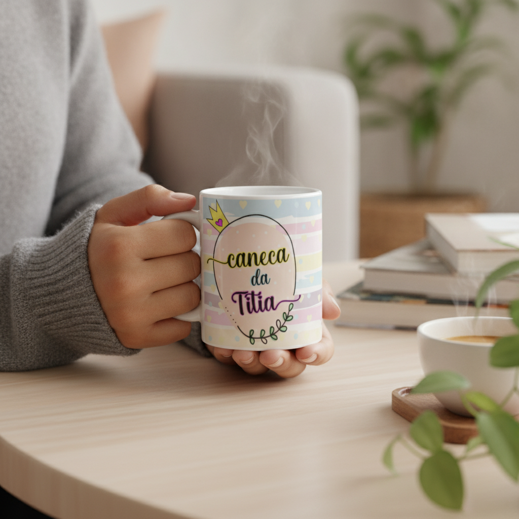 Caneca da Titia Presente Especial para a Tia Pronta Entrega