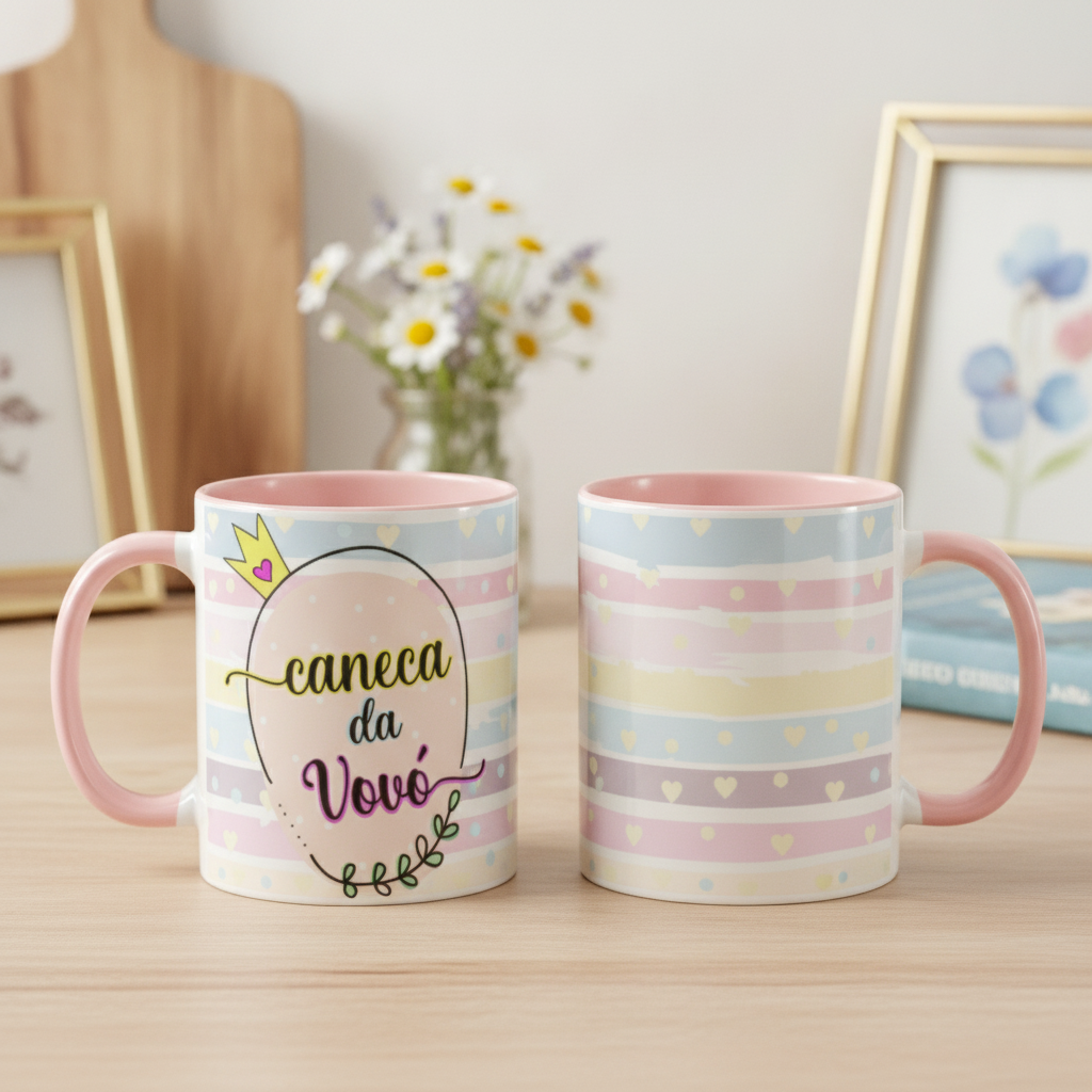 Caneca da Vovó Presente Especial Aniversário Avó - Família (Avó/Vovó)