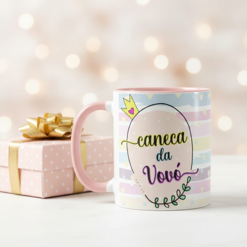 Caneca da Vovó Presente Especial Aniversário Avó