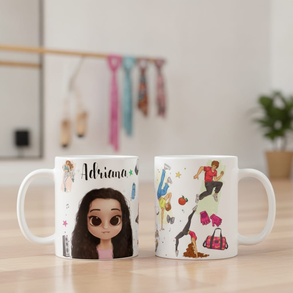 Caneca Dançarina Presente Criativo Mulher Dança Street Dance - Hobbies (Dança)