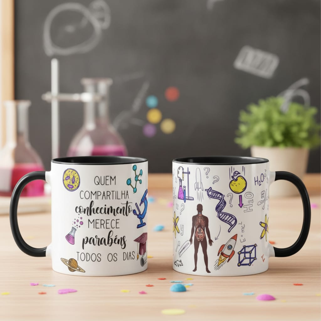 Caneca de Presente Dia dos Professores Professor de Ciências - Dia dos Professores (Ciências)