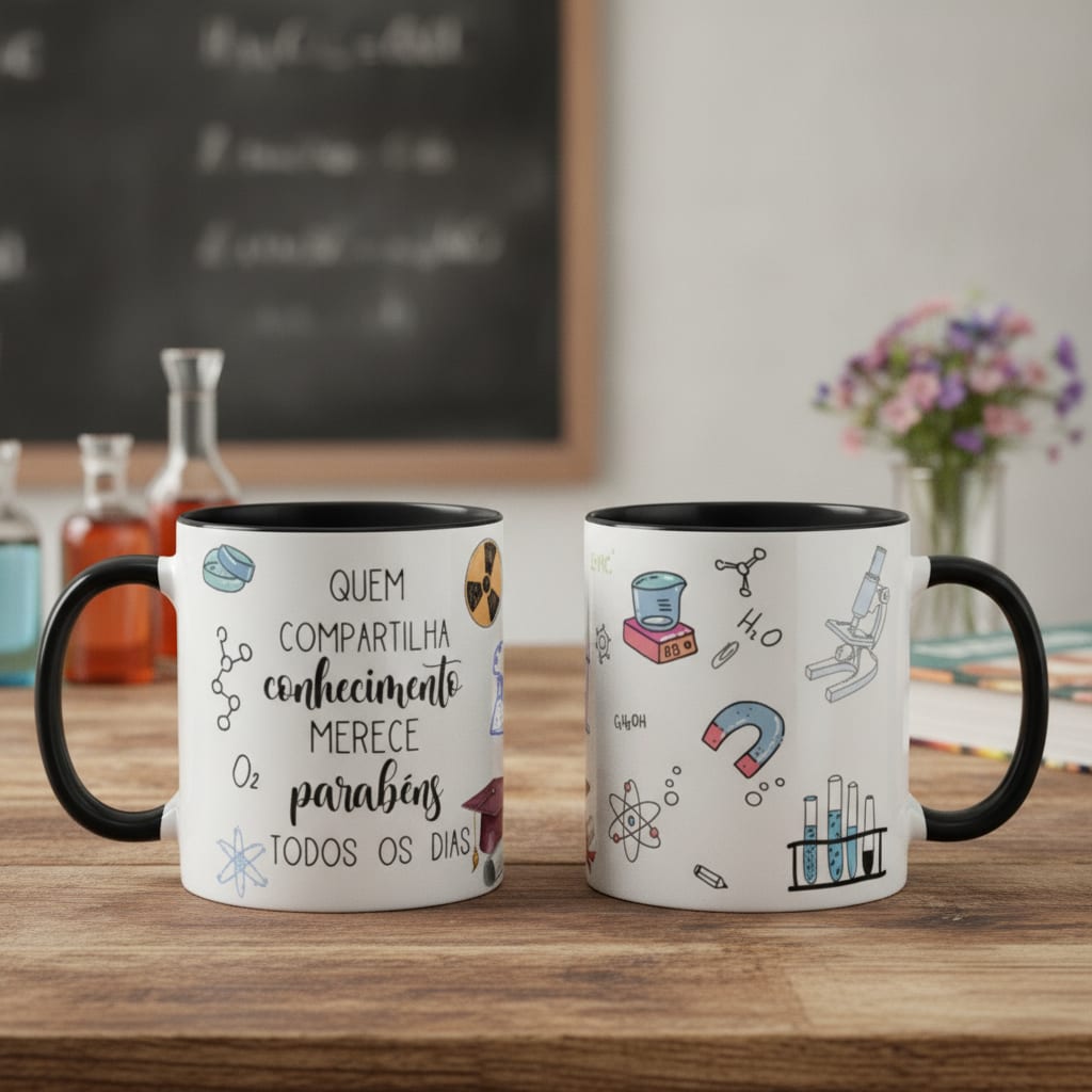 Caneca de Presente Dia dos Professores Professora de Química - Dia dos Professores (Química)