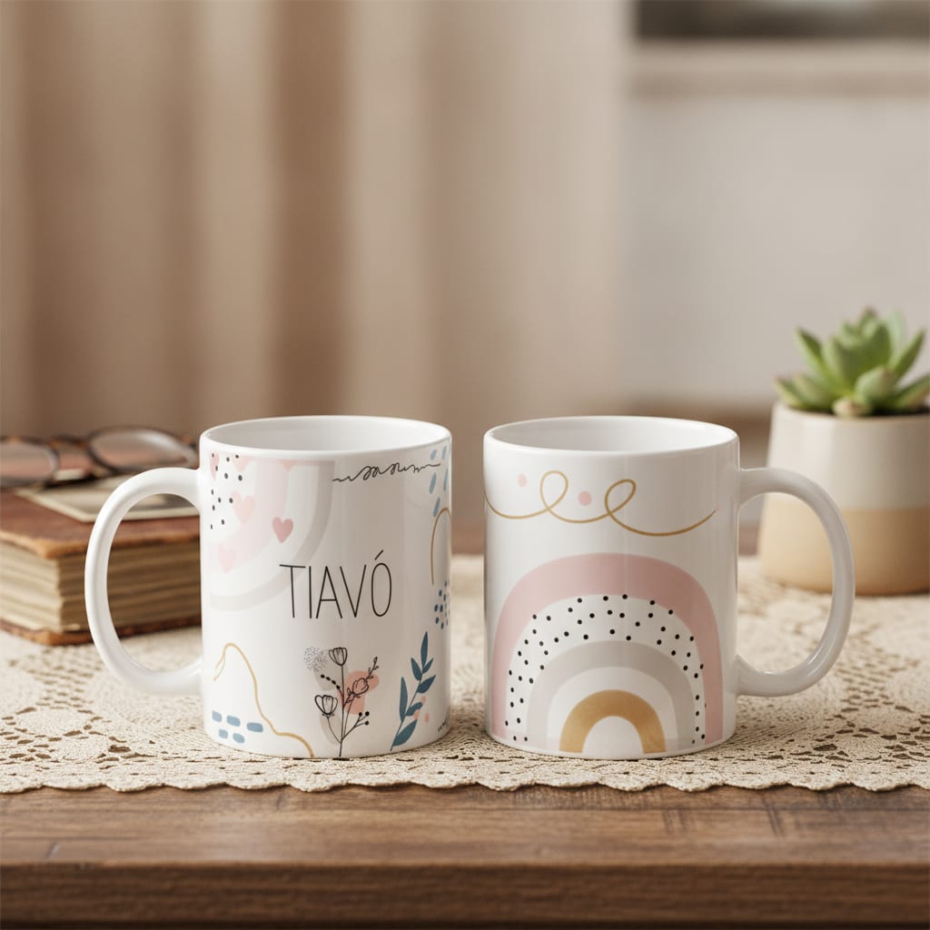 Caneca Delicada Presente Especial Personalizado para Tiavó - Família (Avó/Tia Avó)