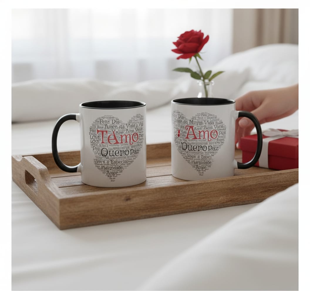 Caneca Dia dos Namorados Presente Casal Especial Romântica - Outros (Casal)