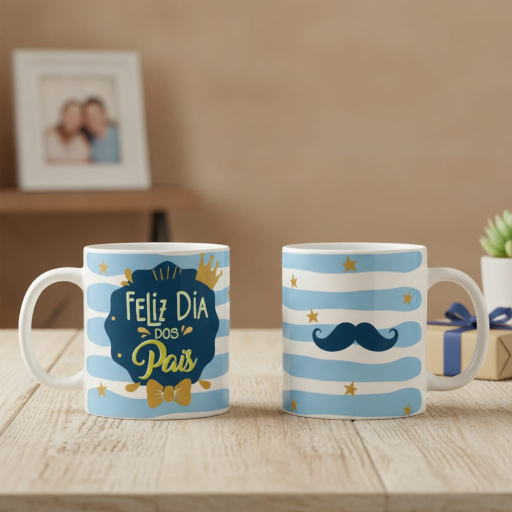 Caneca Dia dos Pais Personalizada Presente - Família (Pai)