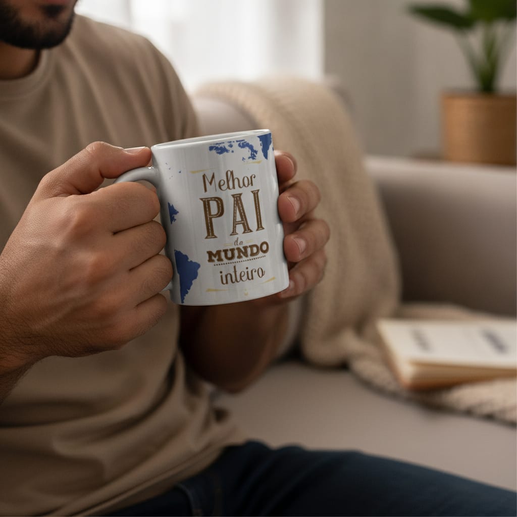 Caneca Dia Dos Pais Presente Para Melhor Pai Do Mundo