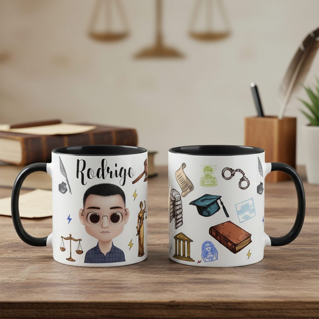 Caneca Direito Presente Criativo Advogado Brinde Advocacia - Profissões (Advogado(a))
