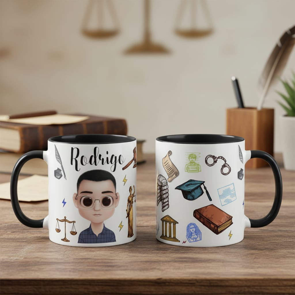 Caneca Direito Presente Criativo Advogado Brinde Advocacia - Profissões (Advogado(a))