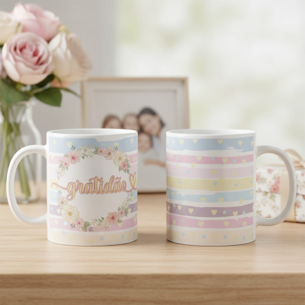 Caneca Divertida Feminina de Presente Agradecimento Gratidão - Outros (Gratidão )