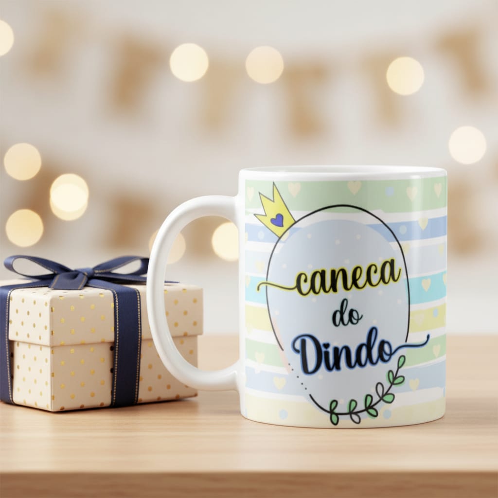 Caneca do Dindo Presente Especial Aniversário Padrinho