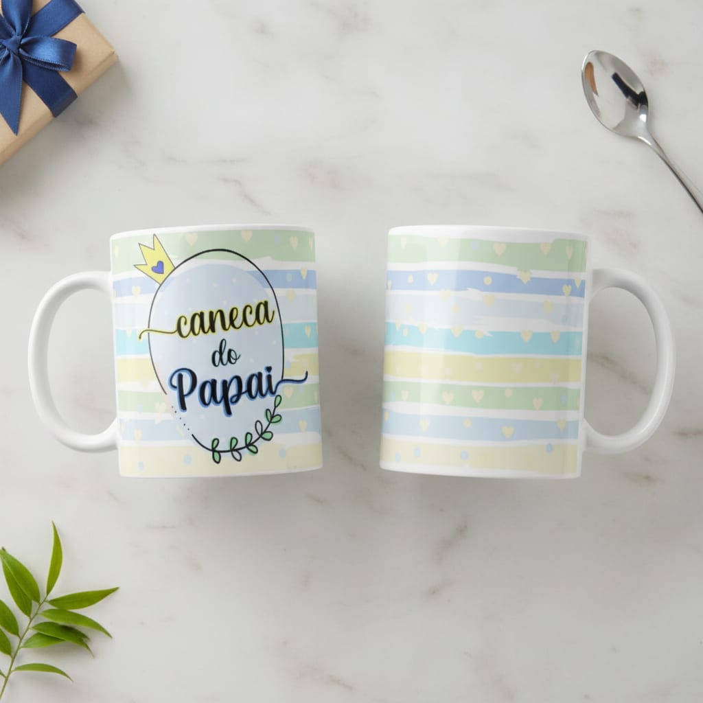 Caneca do Papai Presente Aniversário para Pai - Família (Pai)