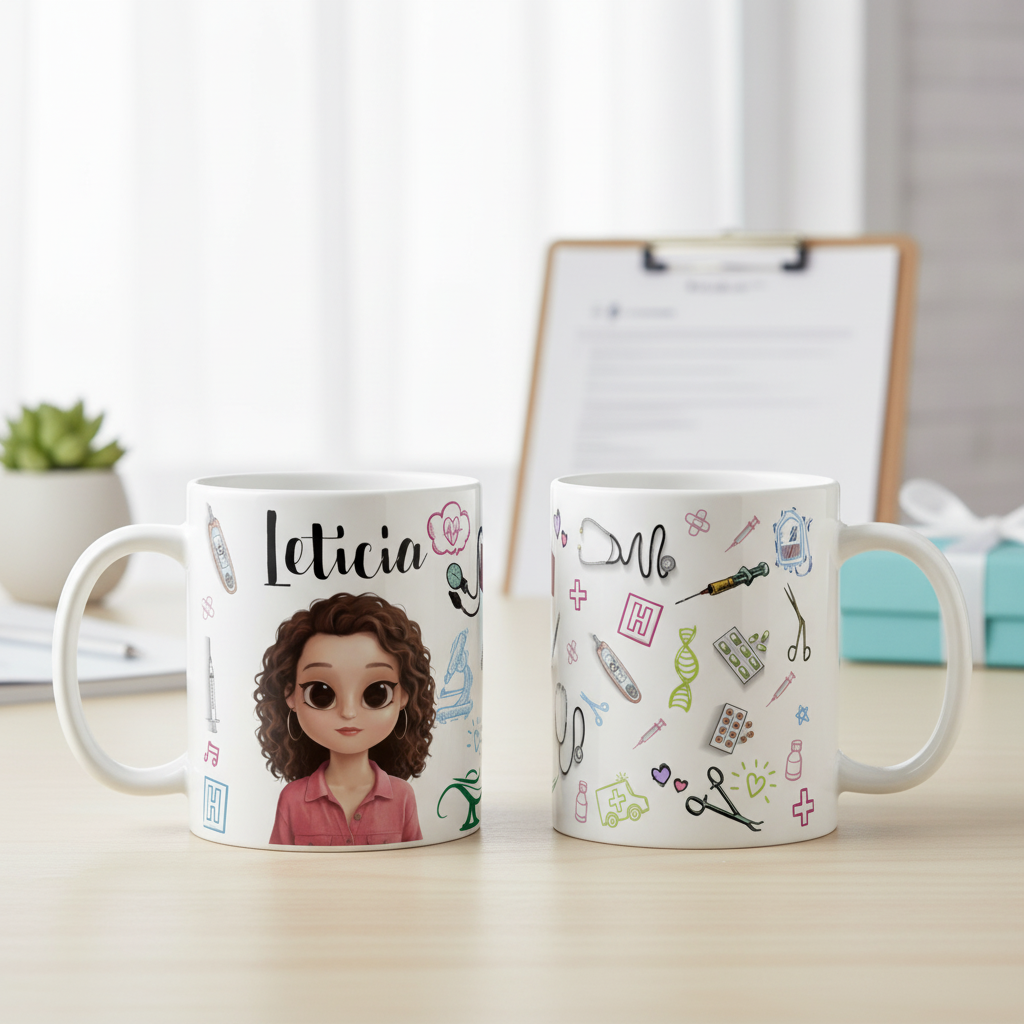 Caneca Enfermagem Formatura Presente Criativo Enfermeira - Profissões (Enfermeira)