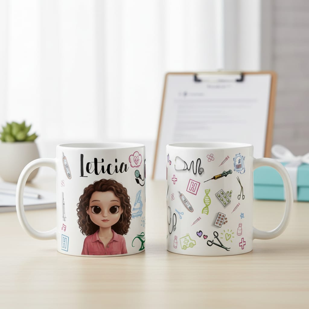 Caneca Enfermagem Formatura Presente Criativo Enfermeira - Profissões (Enfermeiro(a))