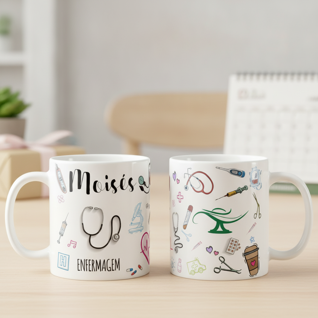 Caneca Enfermagem Profissão Presente Enfermeira Especial - Profissões (Enfermeiro(a))