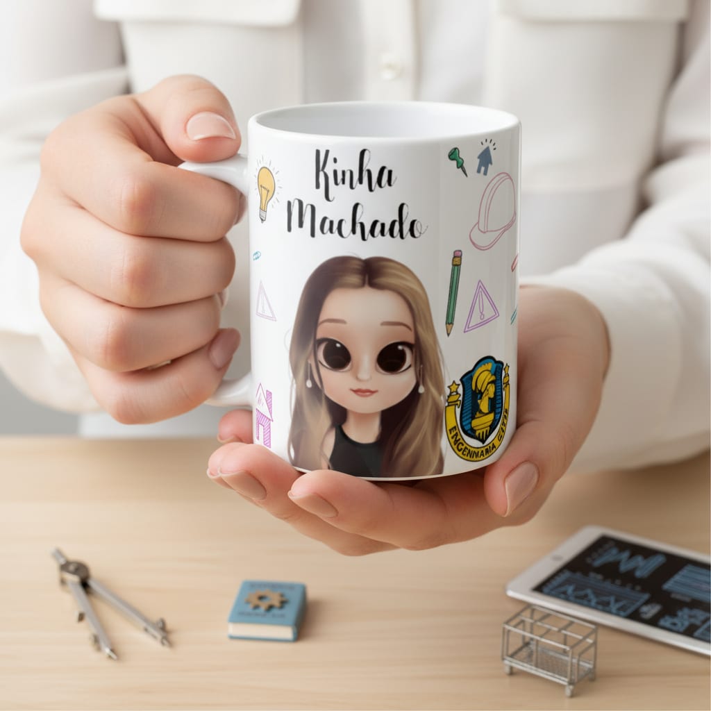 Caneca Engenheira Presente Profissão de Engenharia Civil