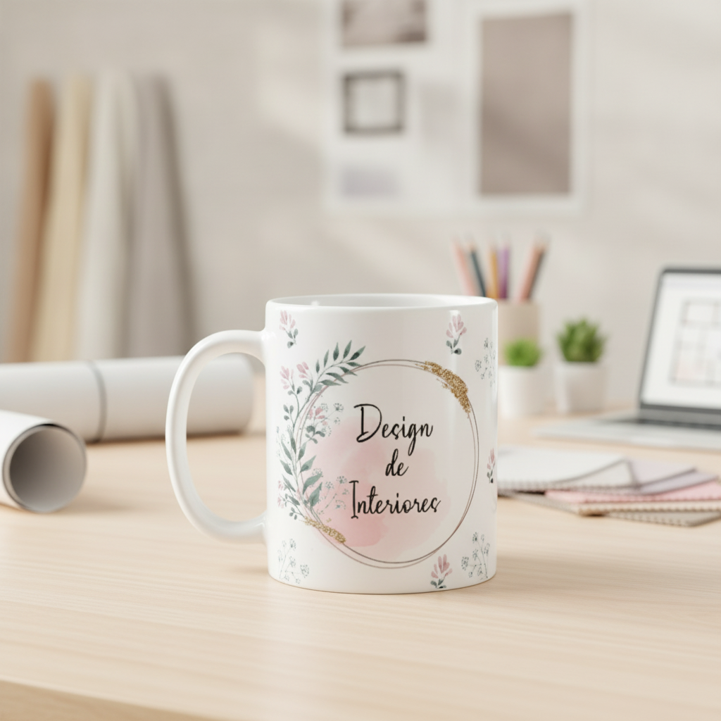 Caneca Feminina Delicada Presente Profissão Design Interior - Profissões ( Profissão Design Interior)