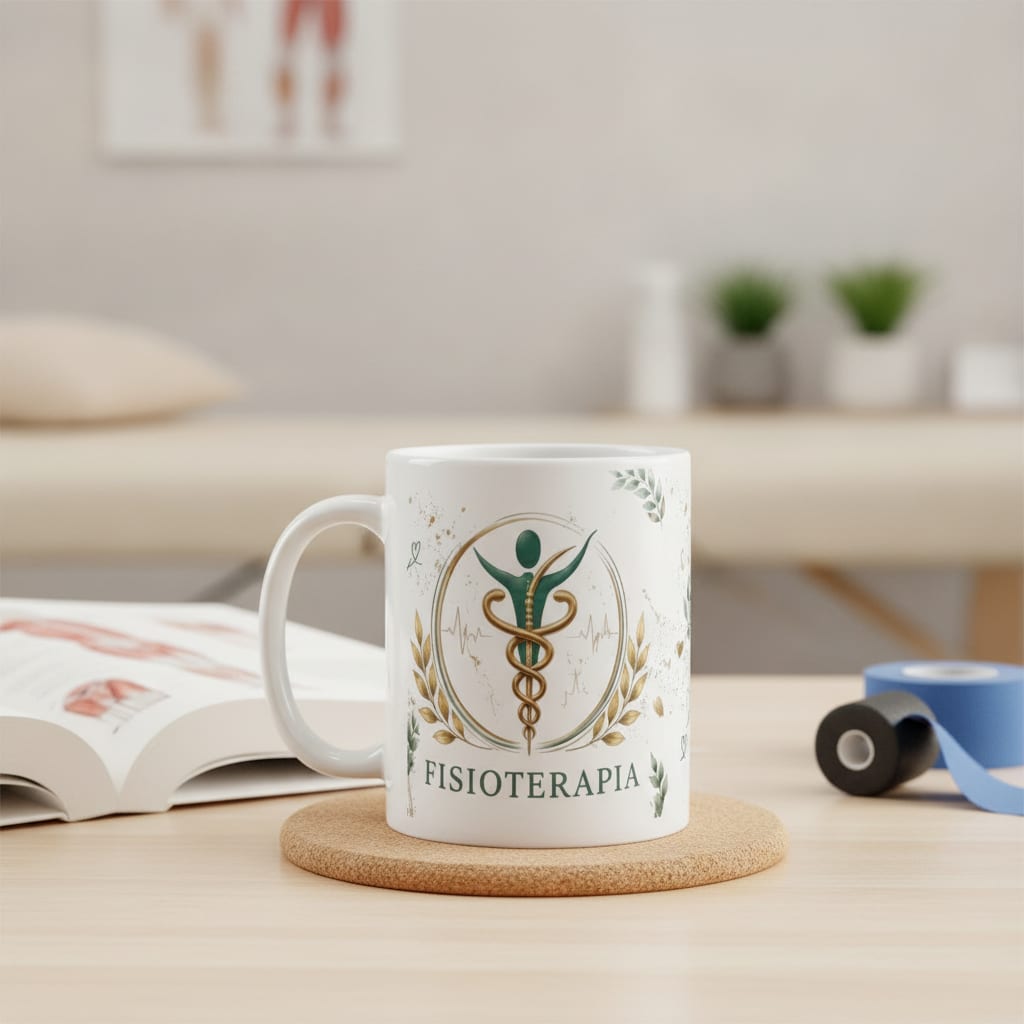Caneca Fisioterapia Presente Fisioterapeuta Profissão Pronta Entrega - Profissões (Fisioterapeuta)