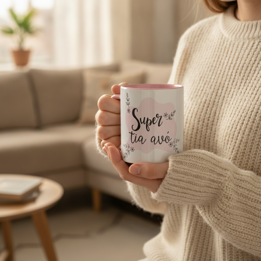Caneca Feminina Presente Criativo para Super Tia Avó