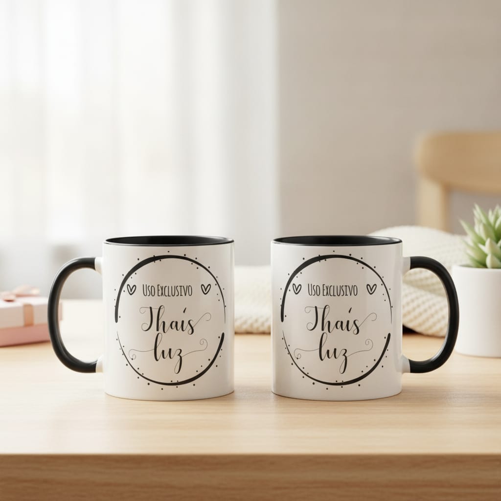 Caneca Feminina Presente Mulher Uso Exclusivo com Nome