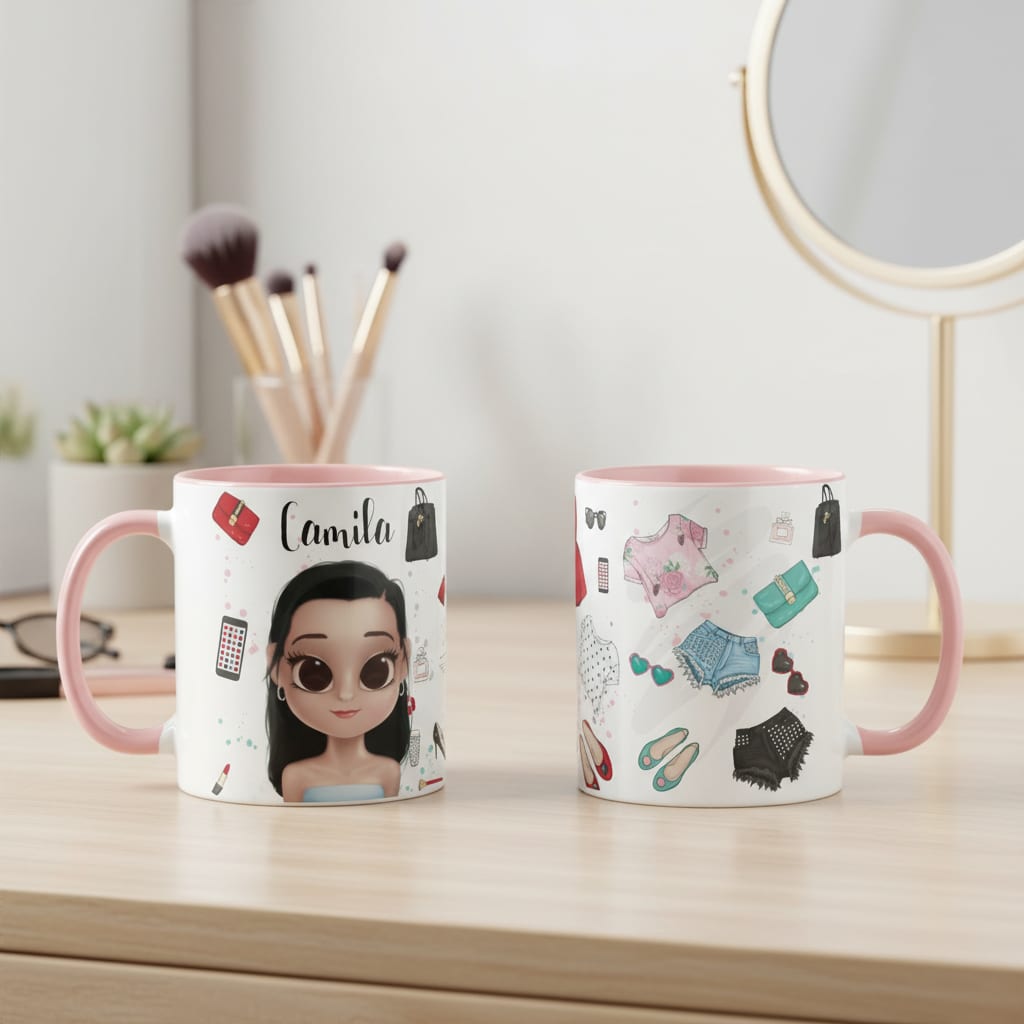Caneca Femininar Presente Criativo Mulher Estilosa Moda