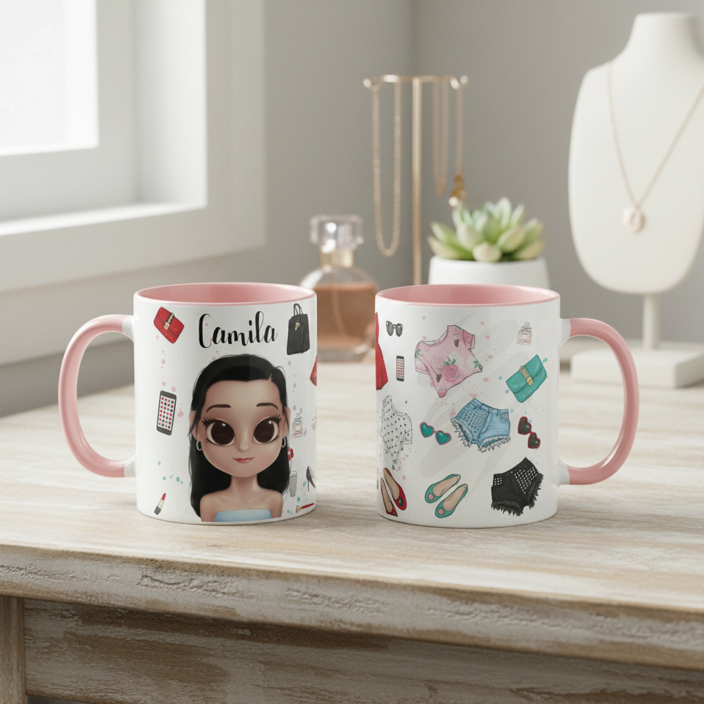 Caneca Femininar Presente Criativo Mulher Estilosa Moda - Profissões (Mulher)