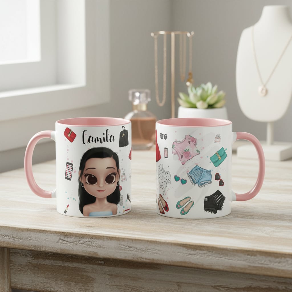 Caneca Femininar Presente Criativo Mulher Estilosa Moda - Profissões (Mulher)