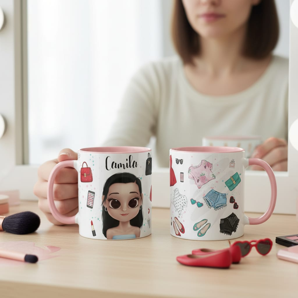 Caneca Femininar Presente Criativo Mulher Estilosa Moda