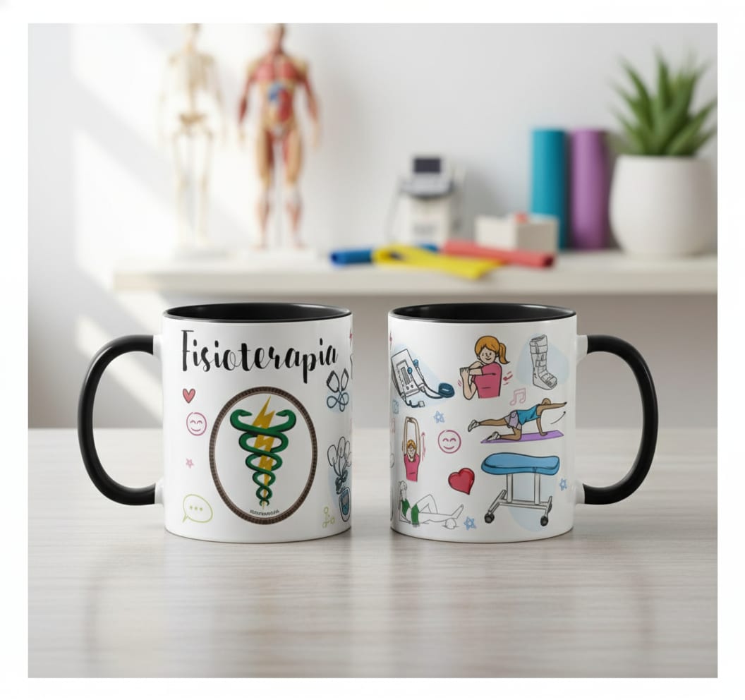 Caneca Fisioterapia Presente Criativo Fisioterapeuta - Profissões (Fisioterapeuta)