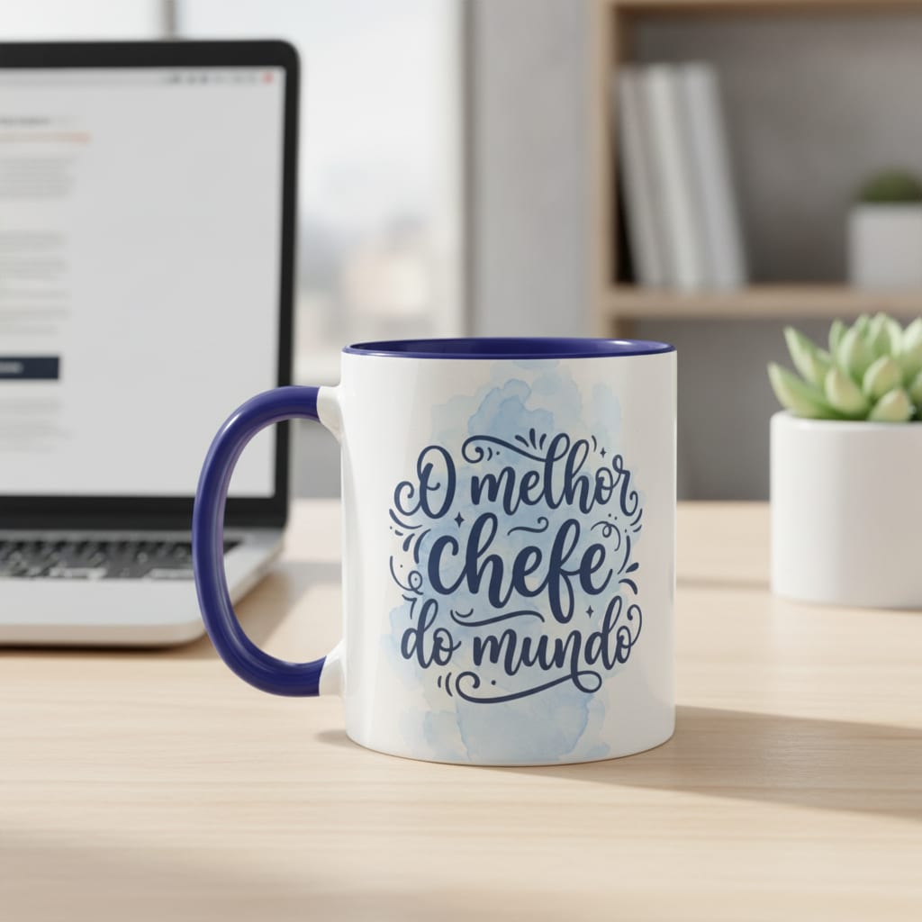Caneca Gestor Melhor Chefe do Mundo Pronta Entrega Presente Profissões ☕ - Profissões (Gerente)