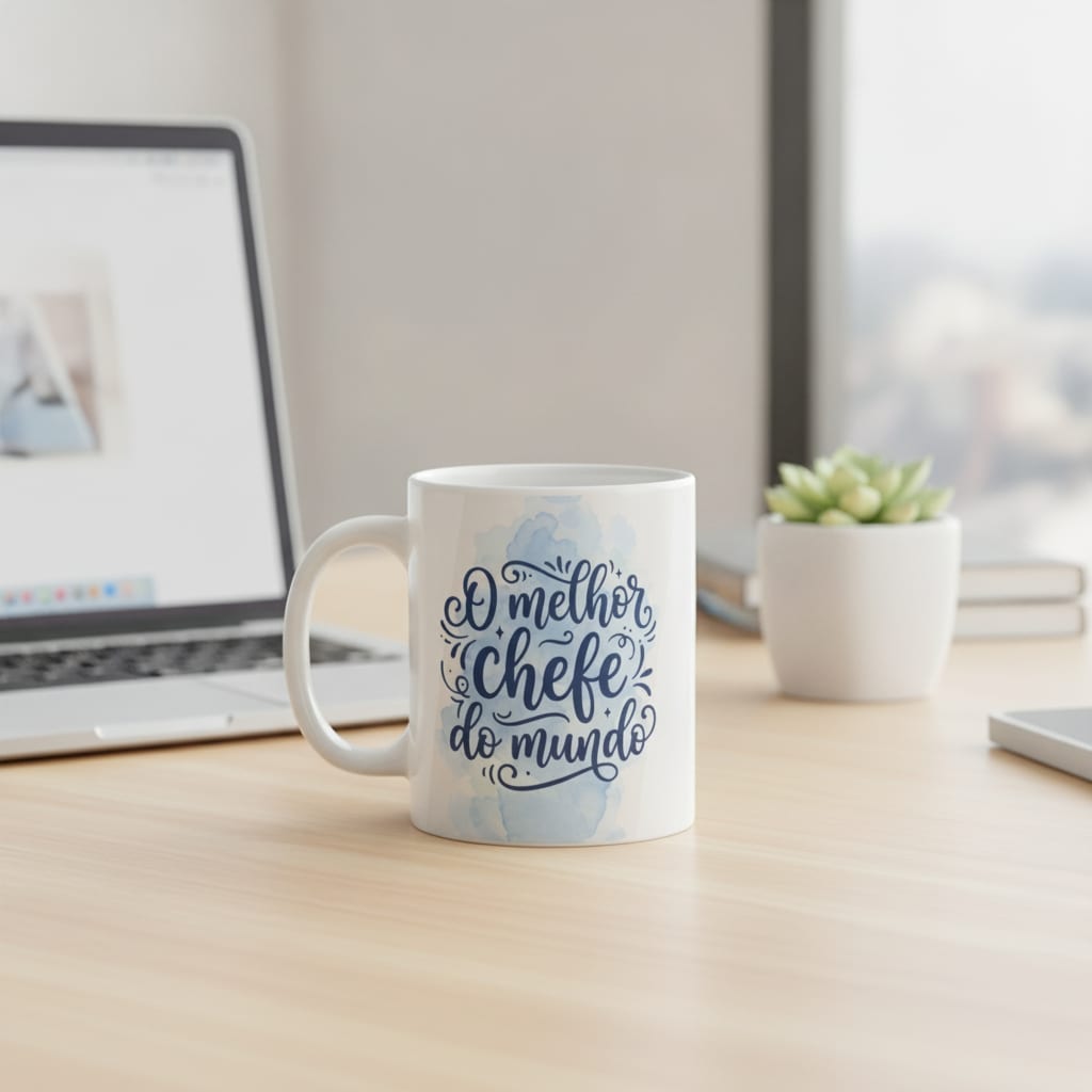 Caneca Gestor Pronta Entrega Presente Melhor Chefe do Mundo - Profissões (Gerente)