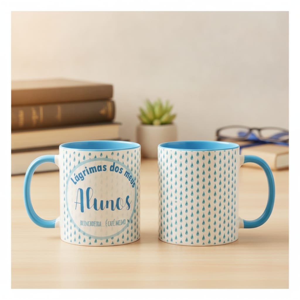 Caneca Lágrimas dos Meus Alunos Presente para Professor - Dia dos Professores (Professor(a))