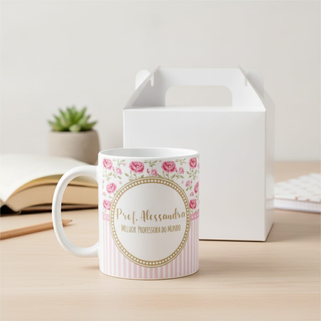 Caneca Lembrança Melhor Professora - Dia dos Professores
