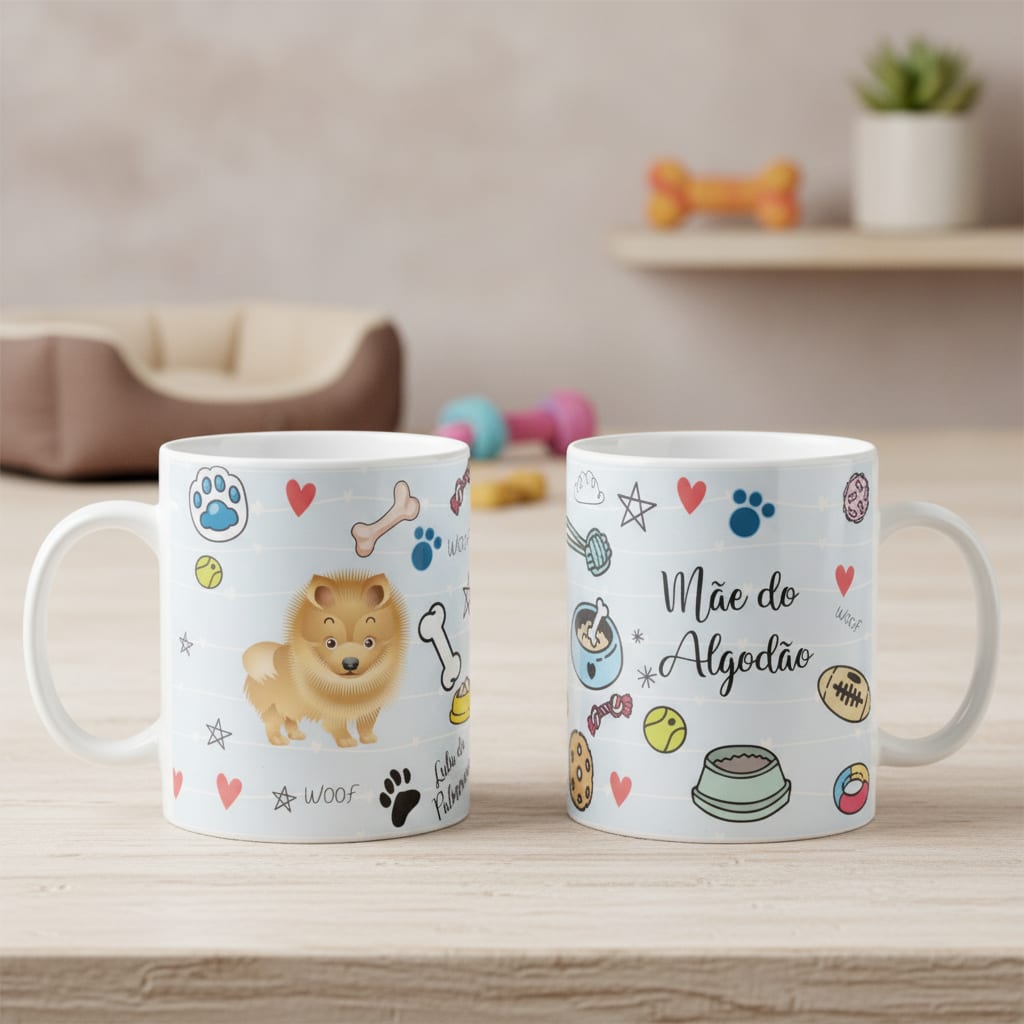 Caneca Lulu da Pomerânia Pet Cachorro Personalizada - Pet (Dono de Cachorro)