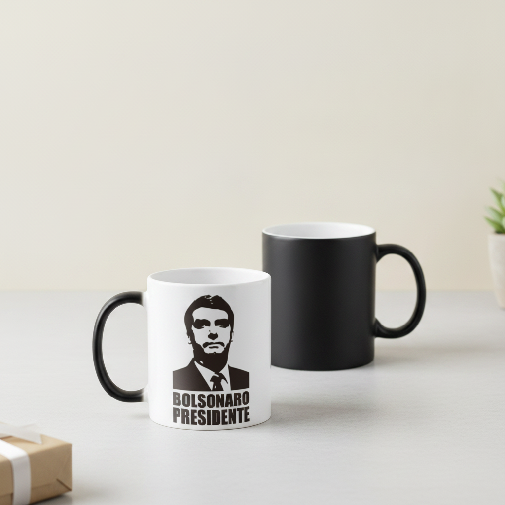 Caneca Mágica Bolsonaro Presidente 2022 + Caixinha Presente - Outros (Bolsonaro Presidente)