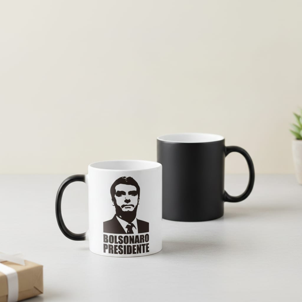 Caneca Mágica Bolsonaro Presidente 2022 + Caixinha Presente - Outros (Bolsonaro Presidente)