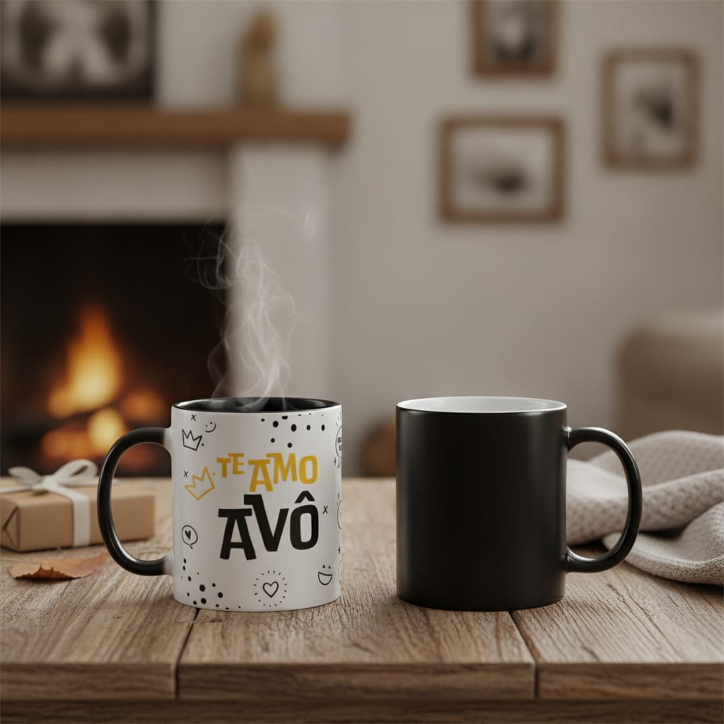 Caneca Mágica Criativa Presente Especial Te Amo Vô Vovô
