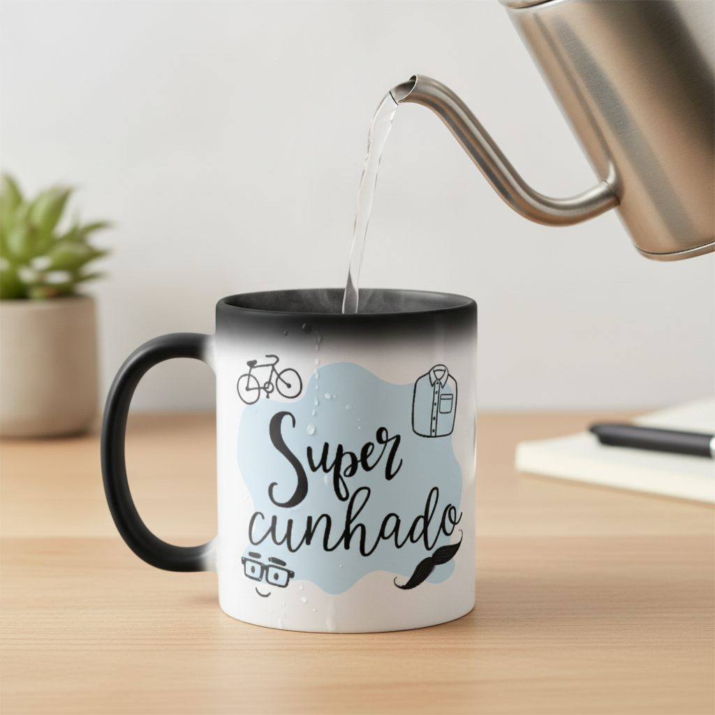 Caneca Mágica Presente Criativo Especial para Super Cunhado