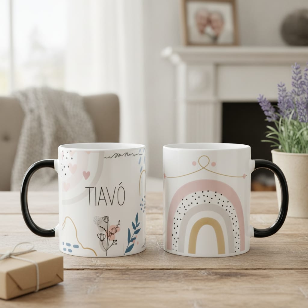 Caneca Mágica Presente Criativo Feminino Especial para Tiavó - Família (Avó/Tia Avó)